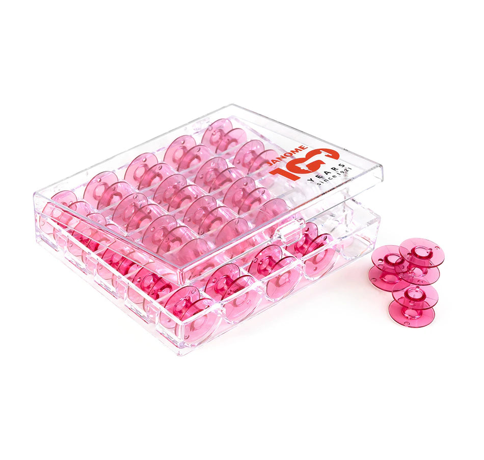 Janome 25 bobbin display case - pink