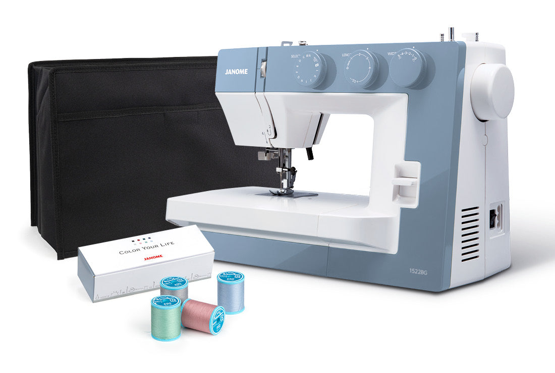 Janome 1522BG Sewing Machine Blue Grey - Brand New
