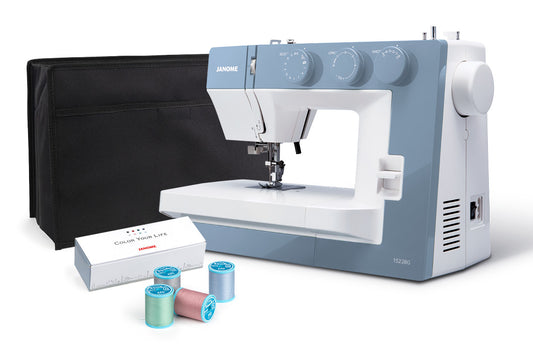 Janome 1522BG Sewing Machine Blue Grey - Brand New