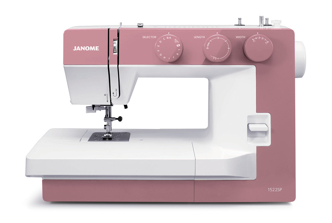 Janome 1522SP Sewing Machine Soft Pink - Brand New