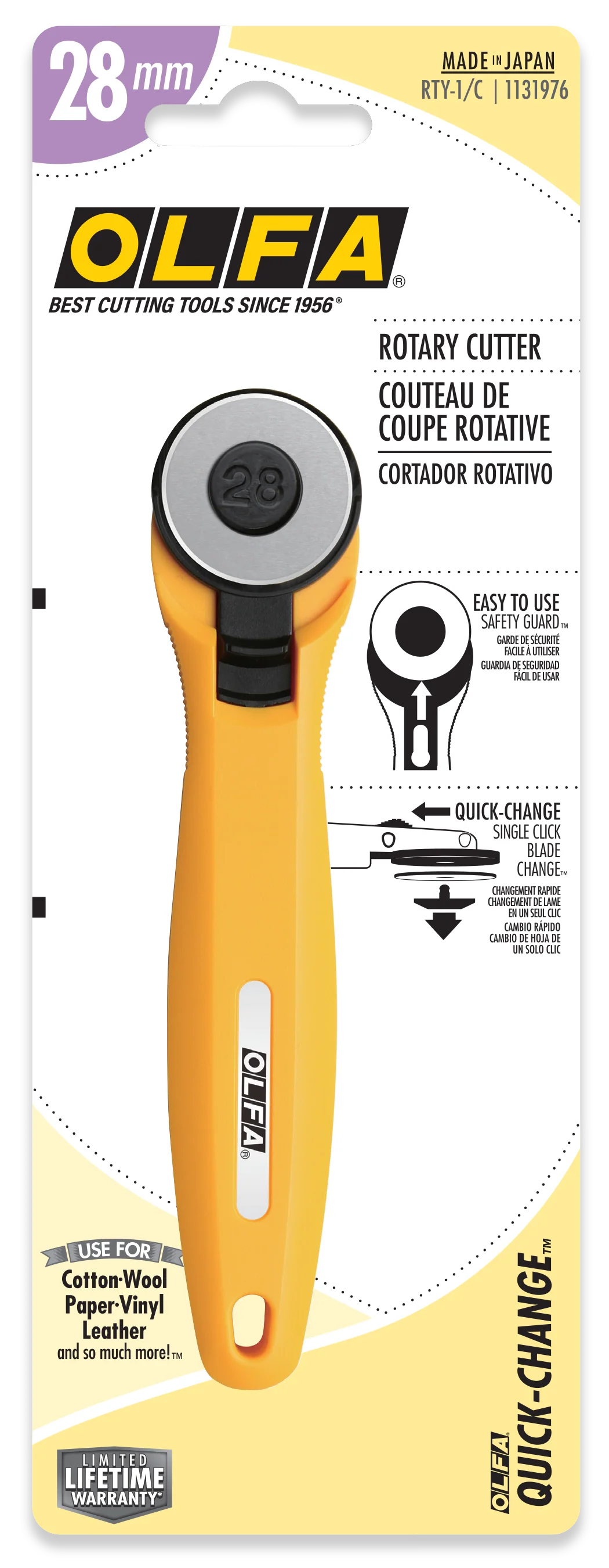 28mm RTY-1/C Quick-Change Rotary Cutter