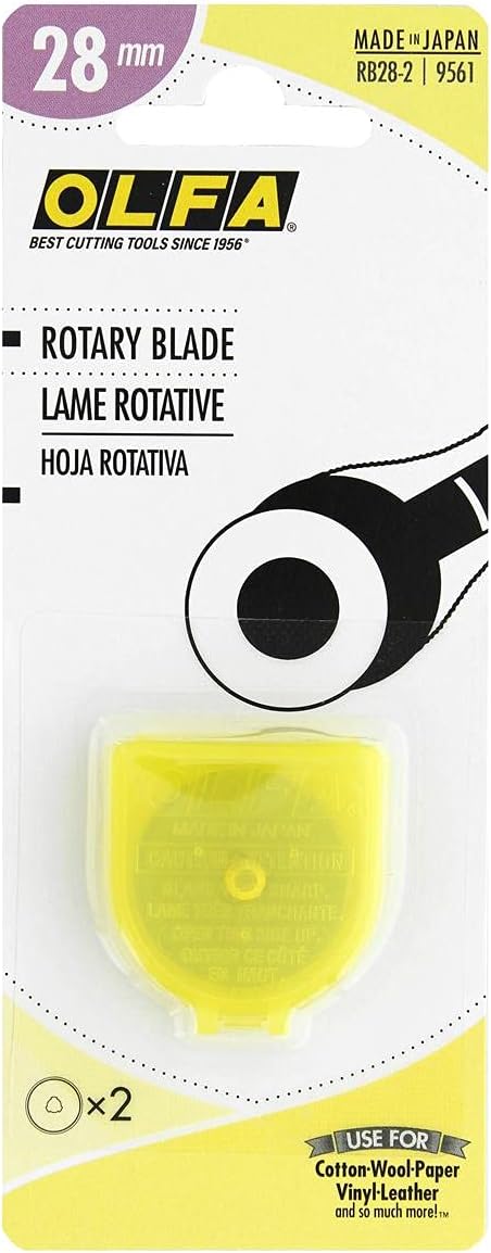 Olfa 9561 RB28-2 28mm Rotary Blade, 2-Pack