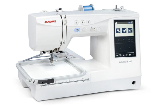 Janome Memory Craft 1000 Sewing + Embroidery Combo - NEW