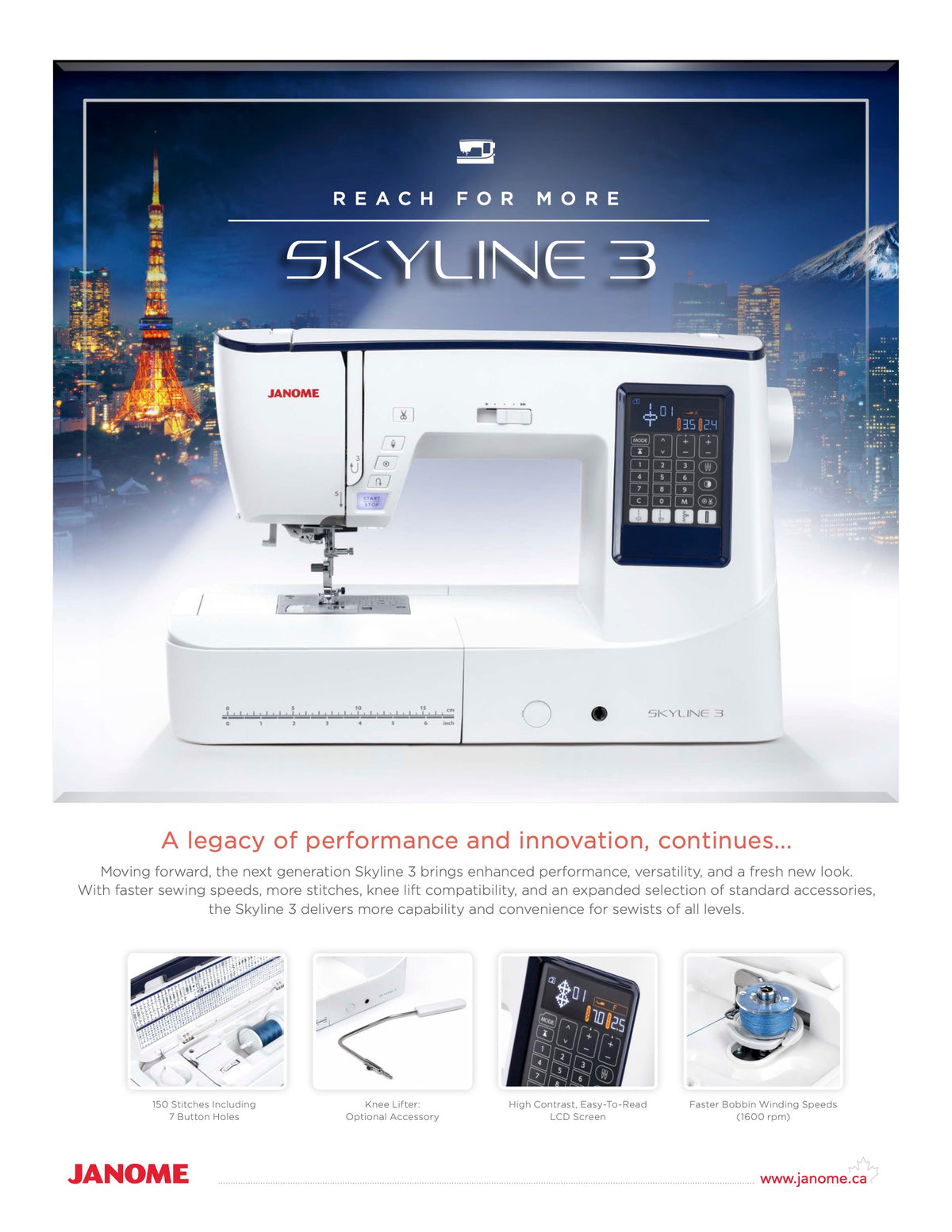 Janome Skyline 3 - (NEW MODEL)