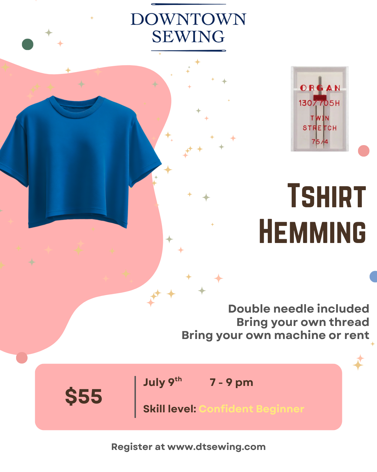 T-Shirt Hemming - July 9th, 7-9pm