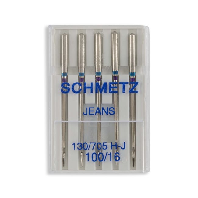 Schmetz Jeans Needles - Size 100/16 - 15x1, 130/705 H-J - 5/Pack